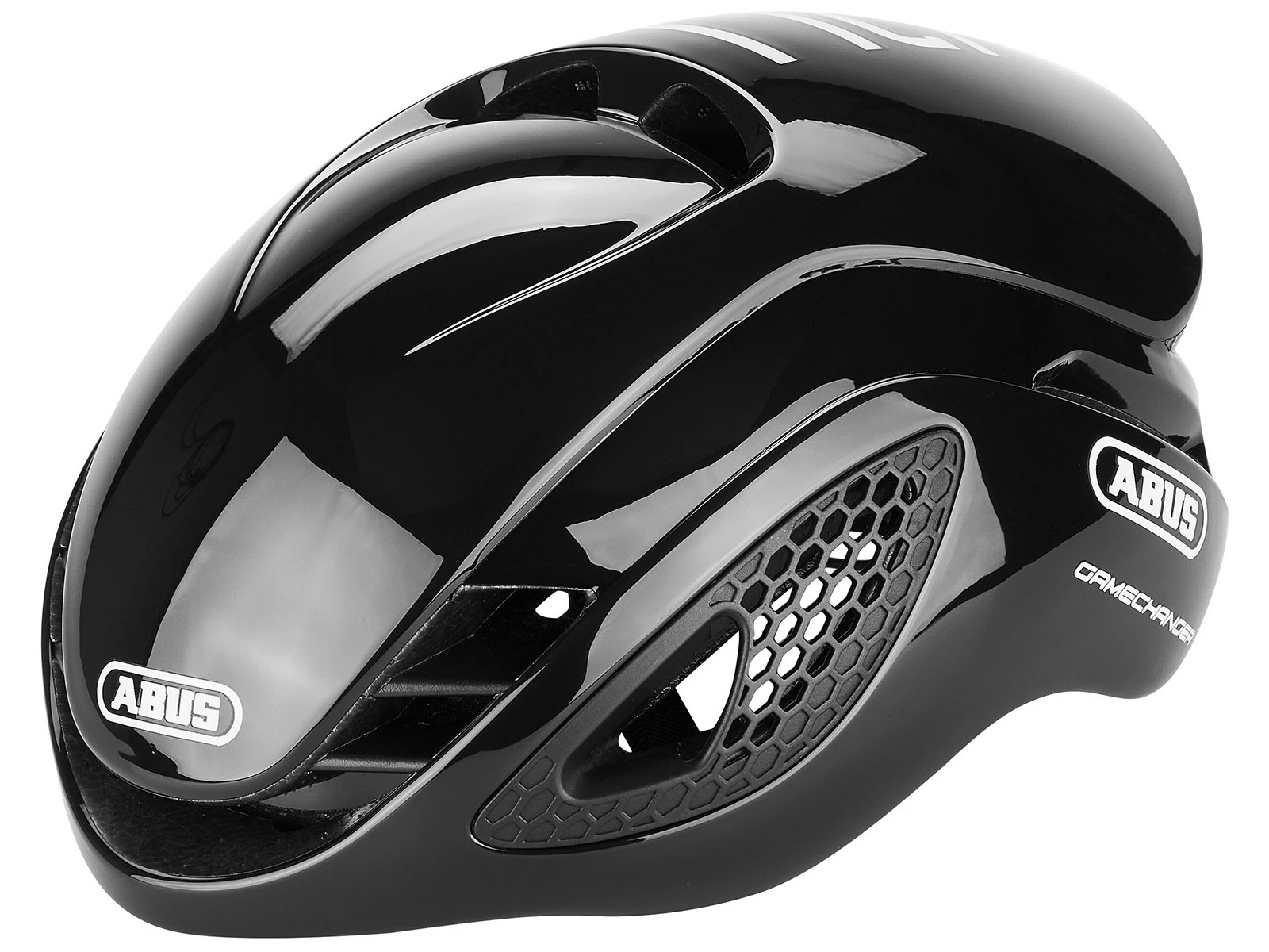 ABUS GameChanger Shiny Black Casque Aéro 5 ABUS GameChanger Shiny Black Casque Aéro – Image 3