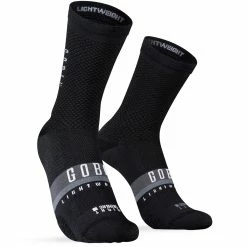 GOBIK Lightweight Unisex Paire De Chaussettes Cycliste Noir
