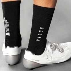 GOBIK Lightweight Unisex Paire De Chaussettes Cycliste Noir -Vestes De Pluie Soldes gobik lightweight unisex paire de chaussettes cycliste noir 3
