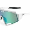 KOO KCO Spectro Lunettes De Soleil White / Green Mirror -Vestes De Pluie Soldes koo spectro lunettes de soleil white green mirror
