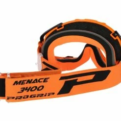PROGRIP Masque VTT 3400 Menace Orange -Vestes De Pluie Soldes progrip masque vtt 3400 menace orange 2